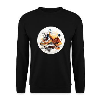 Turning the Tide - Unisex Sweatshirt - black - Front - Alina (178cm) & Michal (187cm)