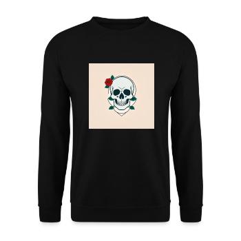 Tode Rose - Unisex Pullover - Schwarz - Vorne - Alina (178cm) & Michal (187cm)