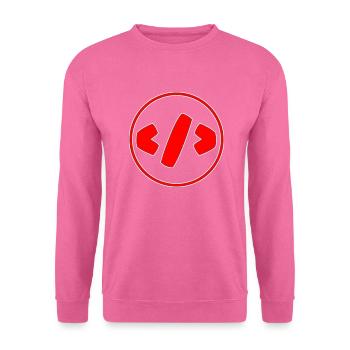 Coding Logo - Unisex Sweatshirt - pink - Front
