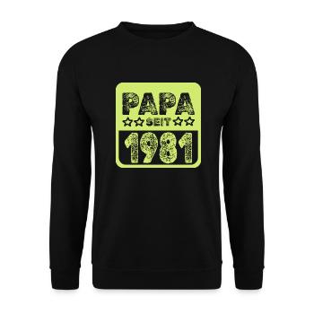 depuis 1981 - Sweat-shirt Unisexe - noir - Devant - Alina (178cm) & Michal (187cm)