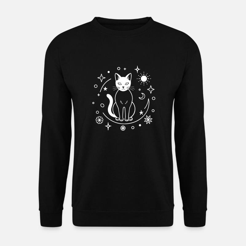Enchanted Cat - Unisex Sweatshirt - black