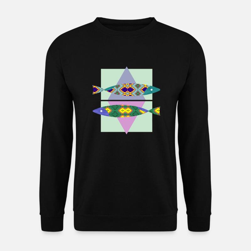 Fische - Unisex Pullover - Schwarz