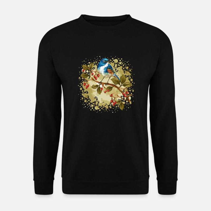Bunter Vogel - Unisex Pullover - Schwarz