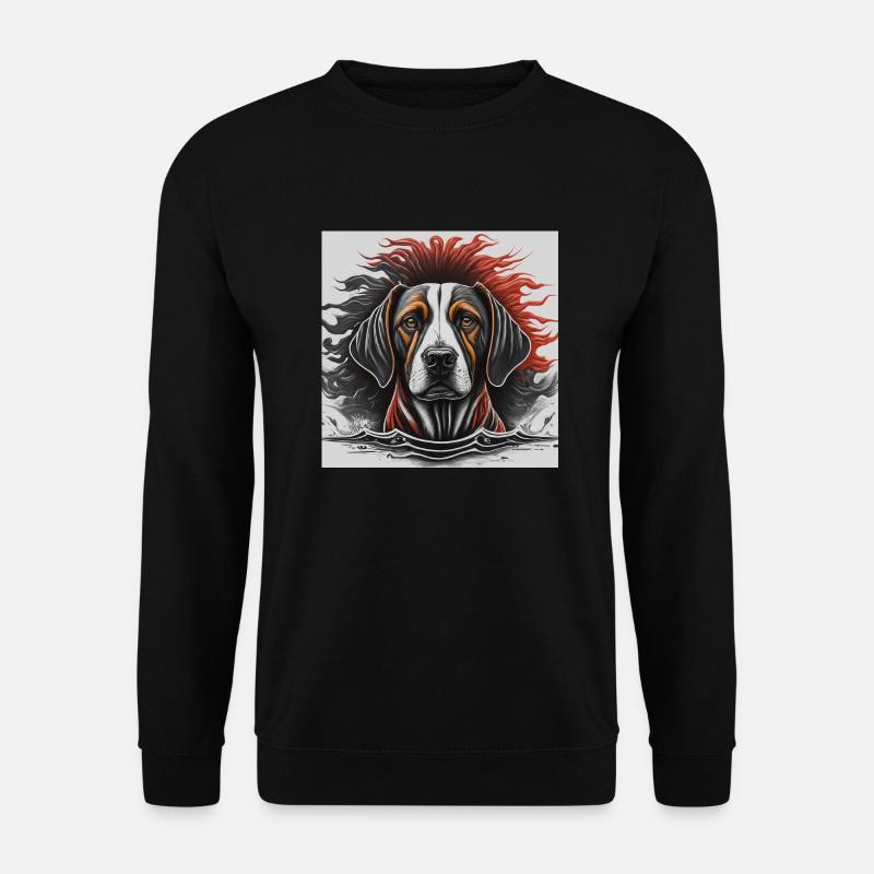"The Majestic Dog" - Unisex Pullover - Schwarz