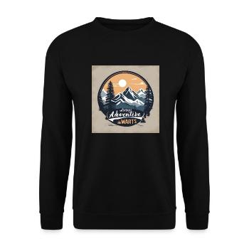 Mountain Warts - Unisex Pullover - Schwarz - Vorne - Alina (178cm) & Michal (187cm)