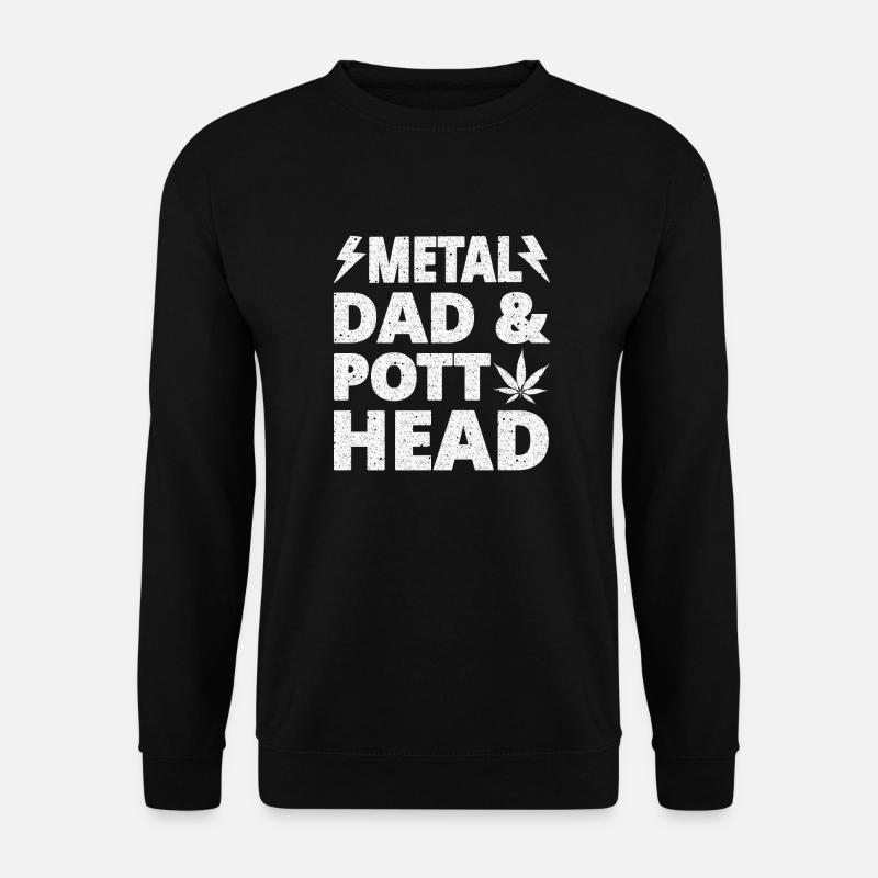 Metal Dad Pott Head - Unisex Sweatshirt - black