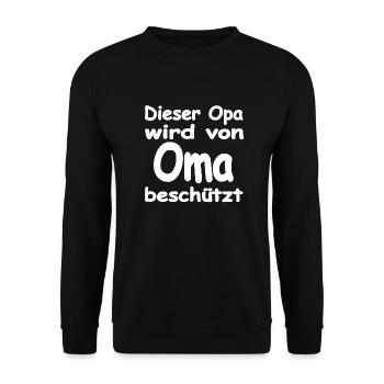 Oma - Unisex Pullover - Schwarz - Vorne - Alina (178cm) & Michal (187cm)