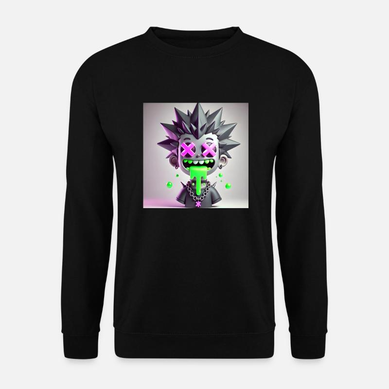 Punked Out Slime - Unisex Pullover - Schwarz