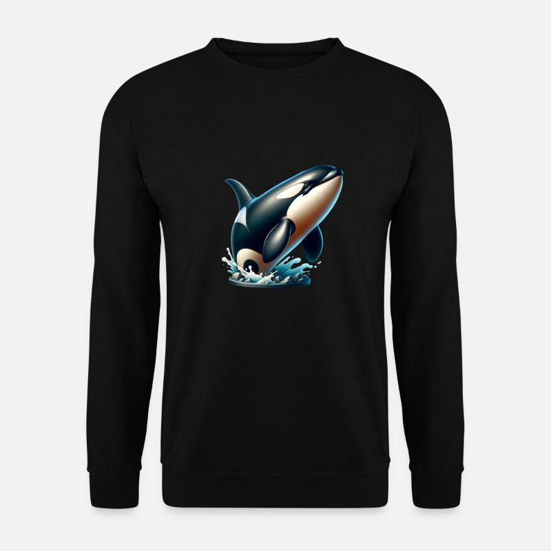 Orca Whale - Unisex Sweatshirt - black