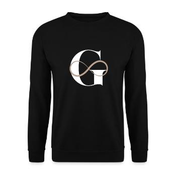 Infinite letter g - Unisex Sweatshirt - black - Front - Alina (178cm) & Michal (187cm)