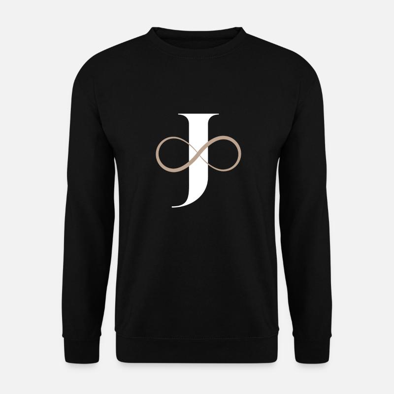 Unendlicher Buchstabe - Unisex Pullover - Schwarz