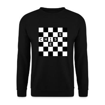 Chees Spiel - Unisex Pullover - Schwarz - Vorne - Alina (178cm) & Michal (187cm)