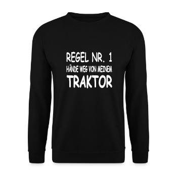 Traktor - Unisex Pullover - Schwarz - Vorne - Alina (178cm) & Michal (187cm)