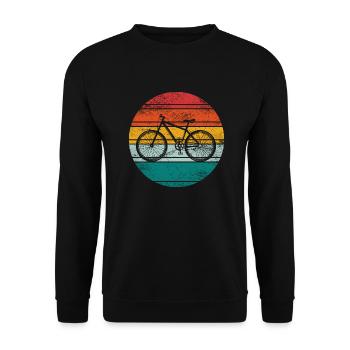 Bicycle Mountain Bike Road Bike E-Bike Cyclist - Unisex Sweatshirt - black - Front - Alina (178cm) & Michal (187cm)
