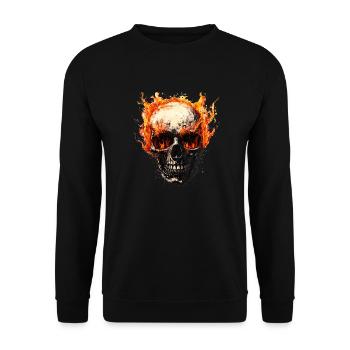 Custom painting is an art form - Unisex Sweatshirt - black - Front - Alina (178cm) & Michal (187cm)