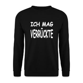 Verrückte - Unisex Pullover - Schwarz - Vorne - Alina (178cm) & Michal (187cm)