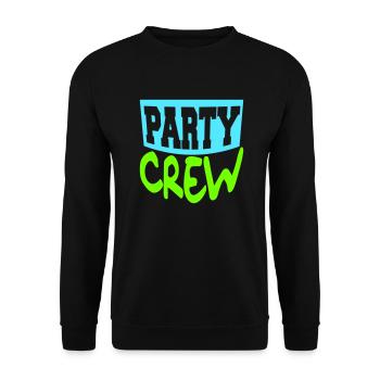 Fête Crew Fun Logo Célébrez les amis de l’équipe Membre - Sweat-shirt Unisexe - noir - Devant - Alina (178cm) & Michal (187cm)
