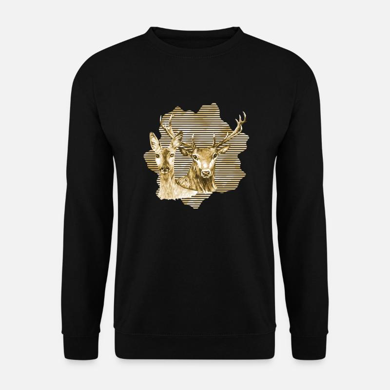 Deer and doe - Unisex Sweatshirt - black