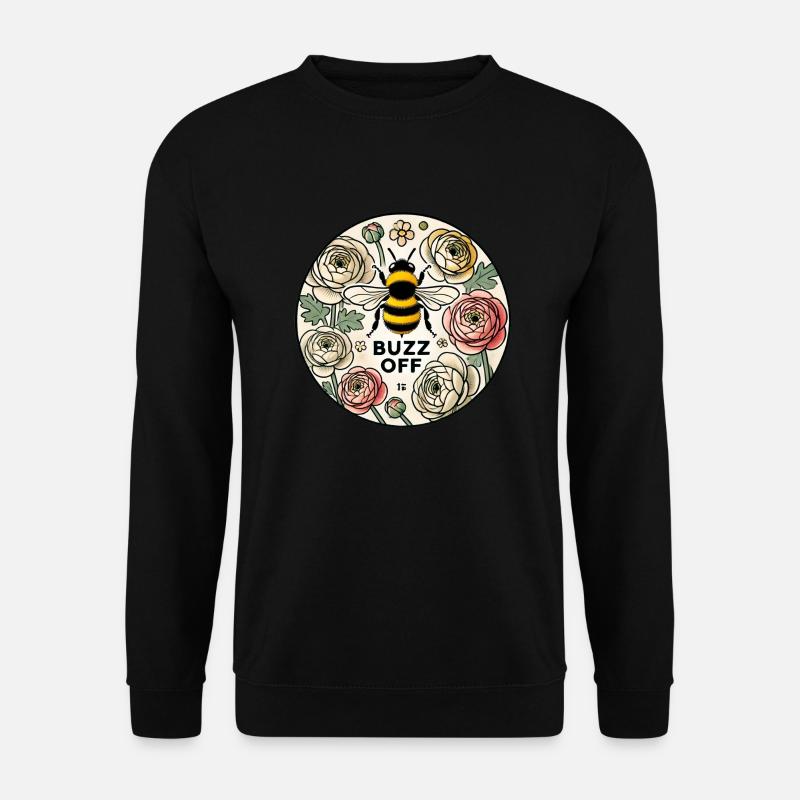 Buzz Off Bee - Sweat-shirt Unisexe - noir