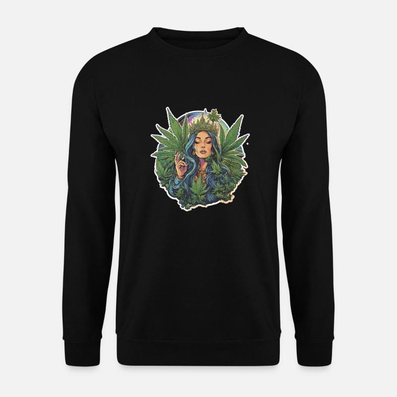 Marihuana Engel - Unisex Pullover - Schwarz