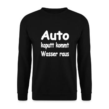 Auto - Unisex Pullover - Schwarz - Vorne - Alina (178cm) & Michal (187cm)