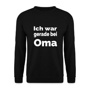 Oma - Unisex Pullover - Schwarz - Vorne - Alina (178cm) & Michal (187cm)