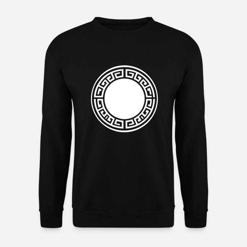 Griechisch Symbol Kreis - Unisex Pullover - Schwarz