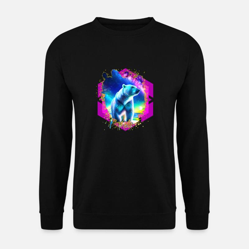 Abstrakter Stellar Bär - Unisex Pullover - Schwarz
