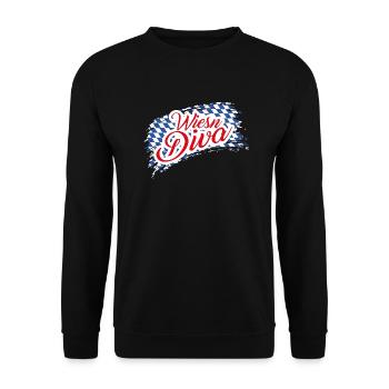 Wiesen Diva - Unisex Pullover - Schwarz - Vorne - Alina (178cm) & Michal (187cm)