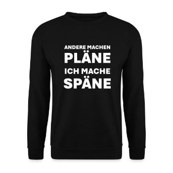 D’autres font des plans, je fais des jetons - Sweat-shirt Unisexe - noir - Devant - Alina (178cm) & Michal (187cm)