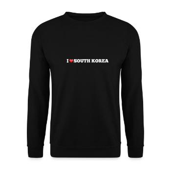 J’adore la Corée du Sud - Sweat-shirt Unisexe - noir - Devant - Alina (178cm) & Michal (187cm)