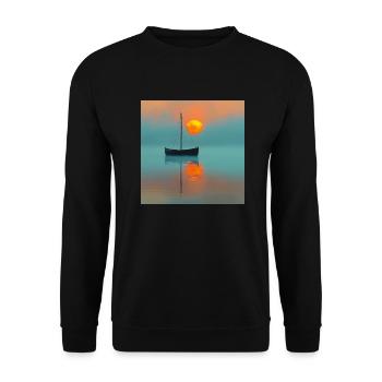 Sunrise - Unisex Sweatshirt - black - Front - Alina (178cm) & Michal (187cm)