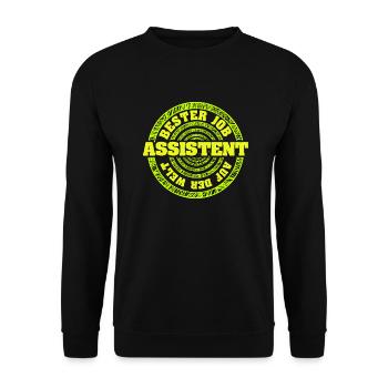 Assistant - Unisex Sweatshirt - black - Front - Alina (178cm) & Michal (187cm)