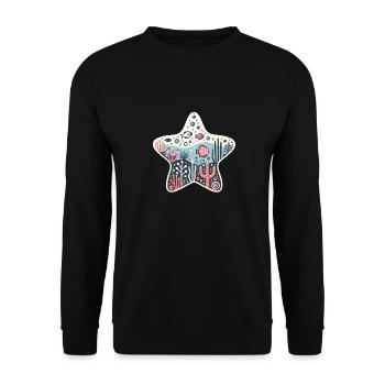 Stachelhäuter - Unisex Pullover - Schwarz - Vorne - Alina (178cm) & Michal (187cm)