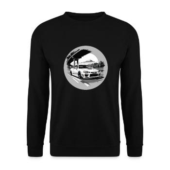 JDM Sportcar tuning Driftcar Voiture Cadeau PS - Sweat-shirt Unisexe - noir - Devant - Alina (178cm) & Michal (187cm)