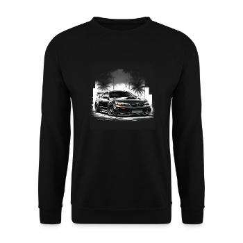 JDM Sportcar tuning Driftcar Voiture Cadeau PS - Sweat-shirt Unisexe - noir - Devant - Alina (178cm) & Michal (187cm)