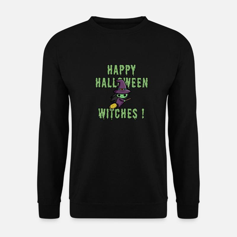 Happy Halloween Witches Design - Unisex Pullover - Schwarz