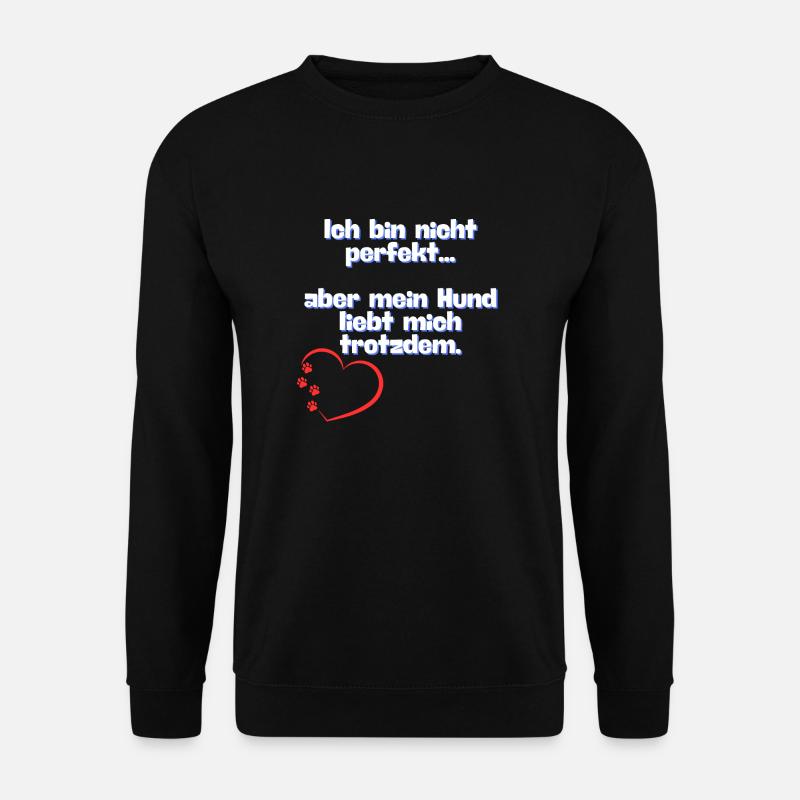 Nicht perfekt - Unisex Pullover - Schwarz