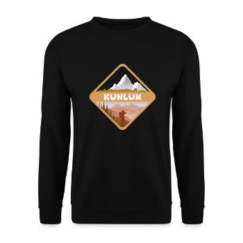 Natur Kunlun - Unisex Pullover - Schwarz - Vorne - Alina (178cm) & Michal (187cm)