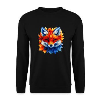 Renard, furtif et élégant - Sweat-shirt Unisexe - noir - Devant - Alina (178cm) & Michal (187cm)
