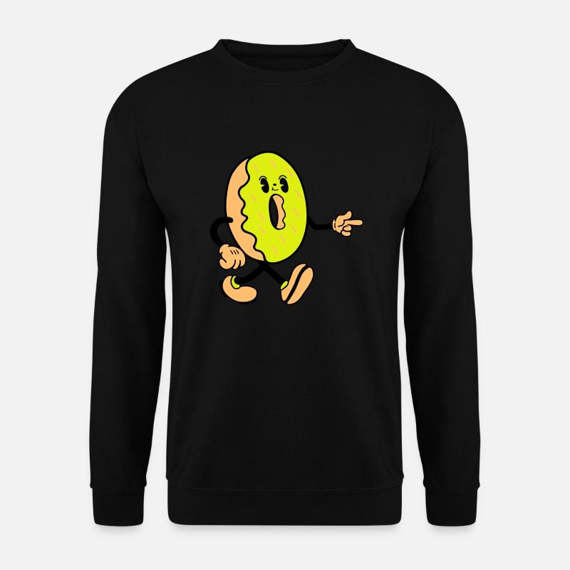 donut comic funny - Unisex Pullover - Schwarz