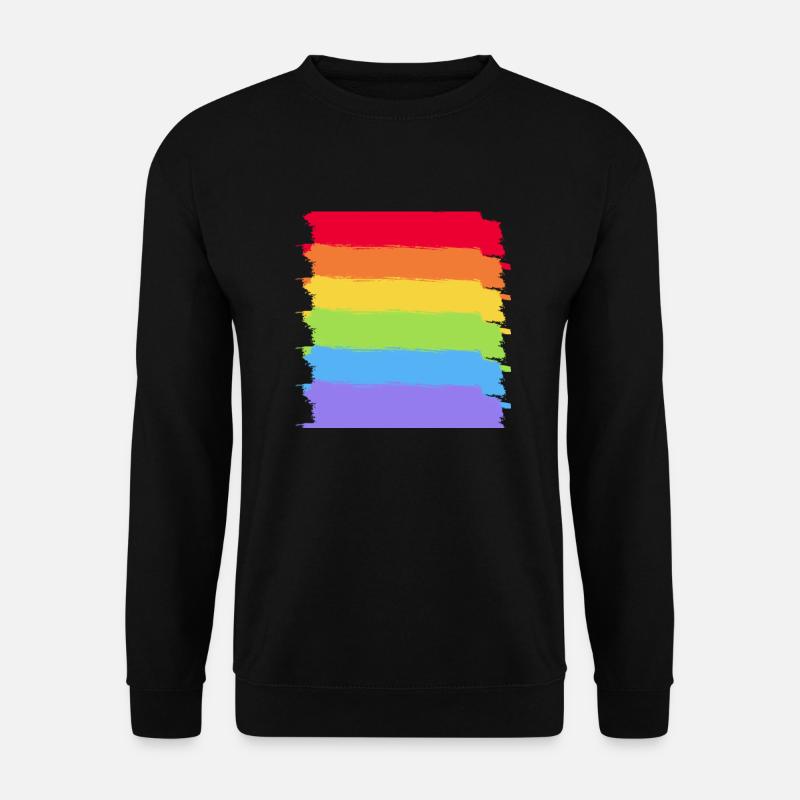 Rainbow Shirt - Unisex Pullover - Schwarz