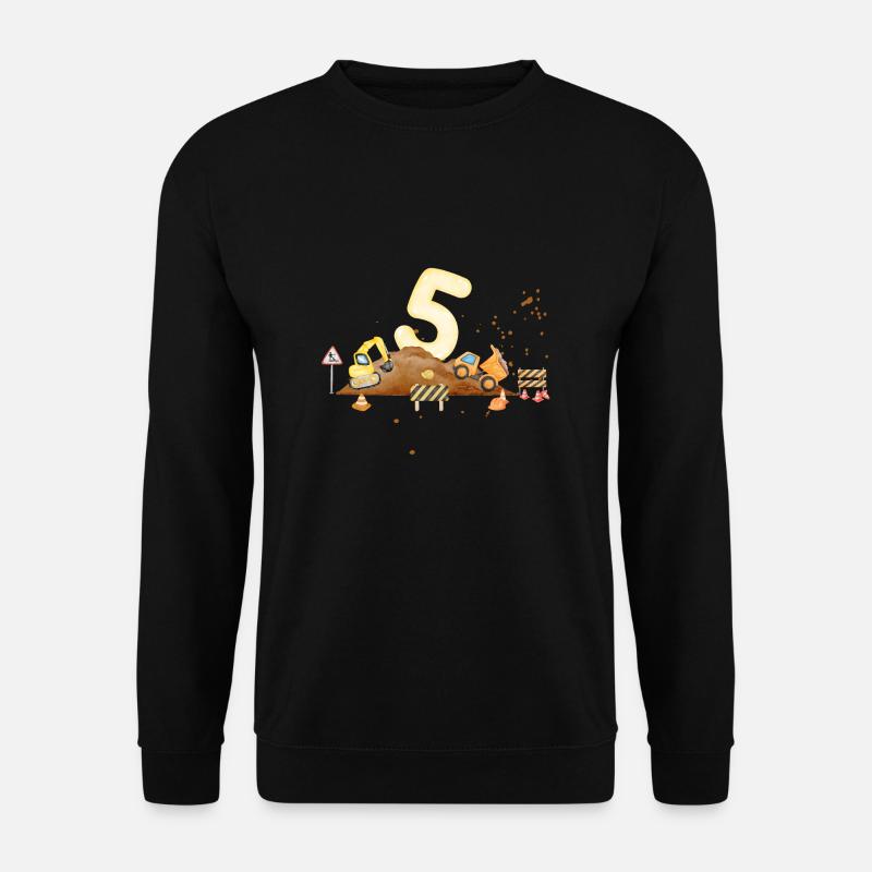 5th Anniversary Construction Site - Unisex Sweatshirt - black