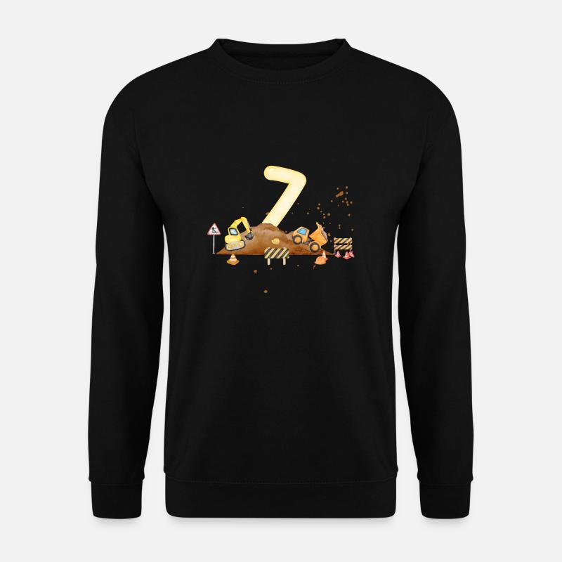 7-jähriges Jubiläum Baustelle - Unisex Pullover - Schwarz