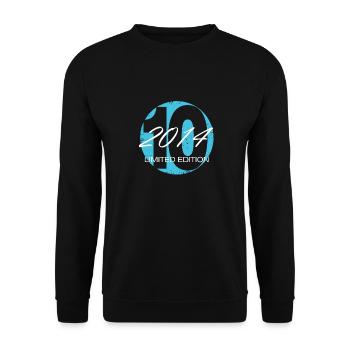 10 ans d’âge Edition Limitée - Sweat-shirt Unisexe - noir - Devant - Alina (178cm) & Michal (187cm)