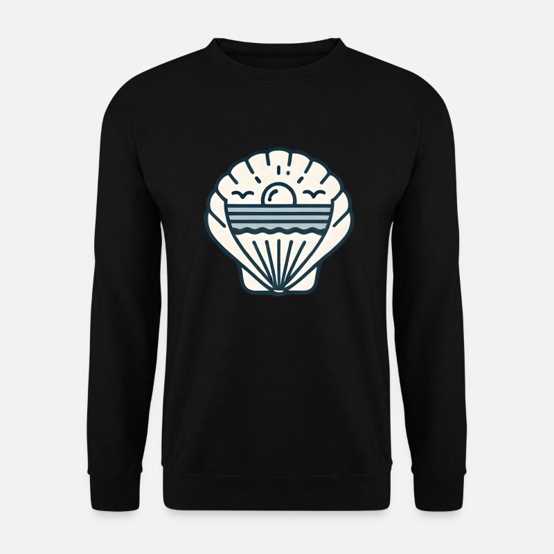 Strandmuschel - Unisex Pullover - Schwarz
