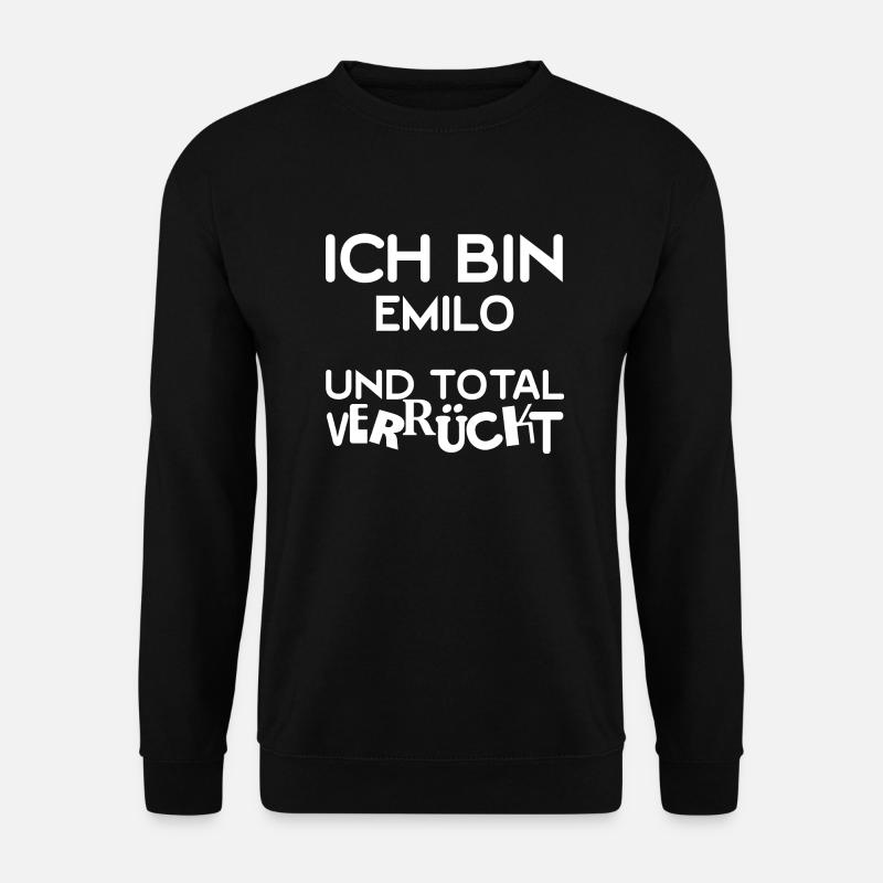 First name Emilo - Unisex Sweatshirt - black