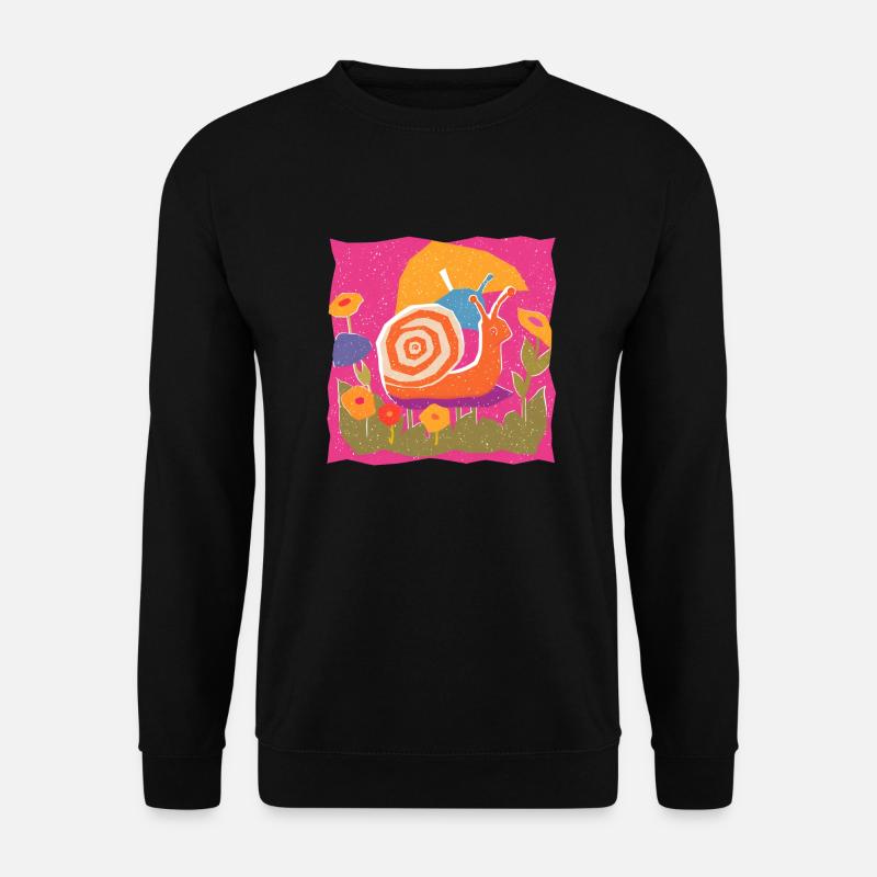 schnecke 1 - Unisex Pullover - Schwarz