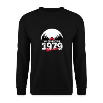 Limitierte Auflage 1979 Klassisches Vinyl - Unisex Pullover - Schwarz - Vorne - Alina (178cm) & Michal (187cm)