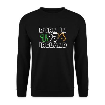 Ireland 1976 - Unisex Pullover - Schwarz - Vorne - Alina (178cm) & Michal (187cm)